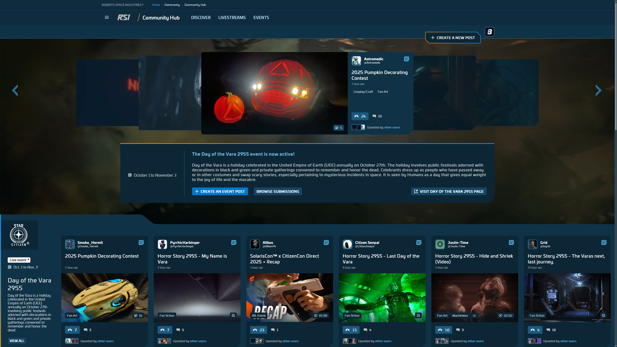 RSI Community Hub Vorschau