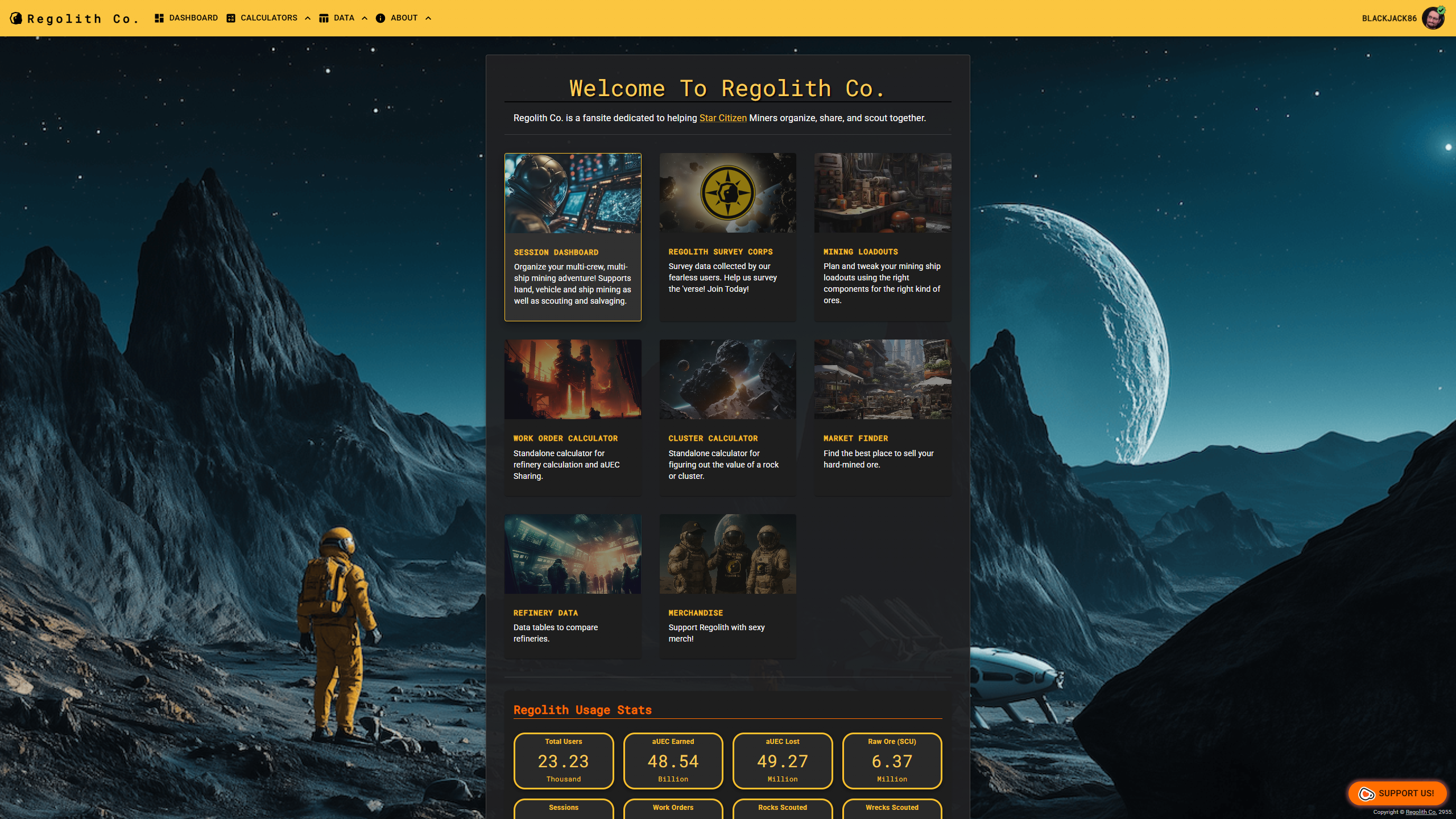 regolith.rocks Vorschau